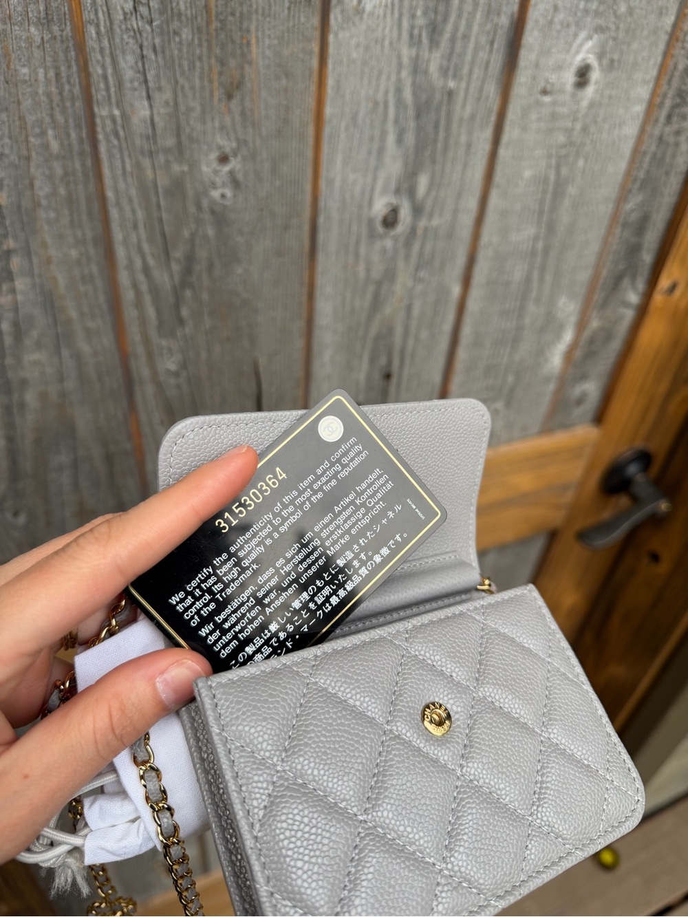 SOLD
Chanel Quilted Mini Light Gray - Picture 8 of 8